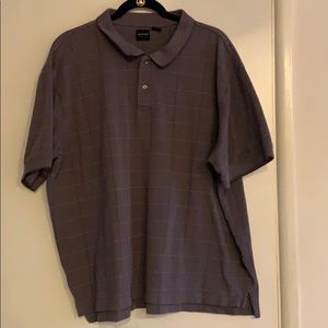 Arrow Men’s Purple Plaid Polo XXL